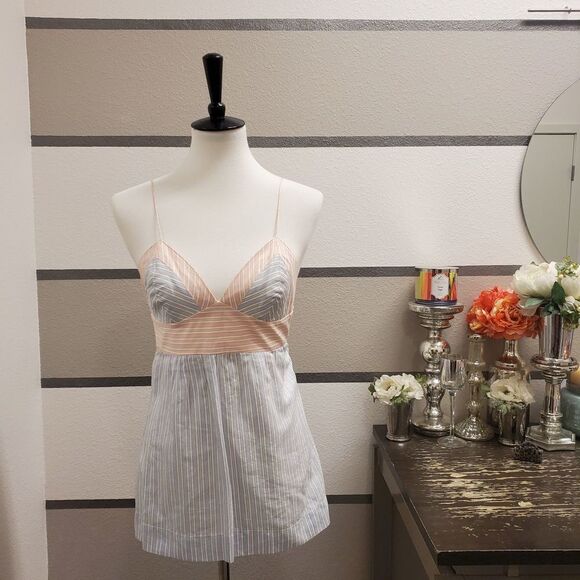 Thorn by Nancy Rose Striped Top Sz 2 - Picture 1 of 3